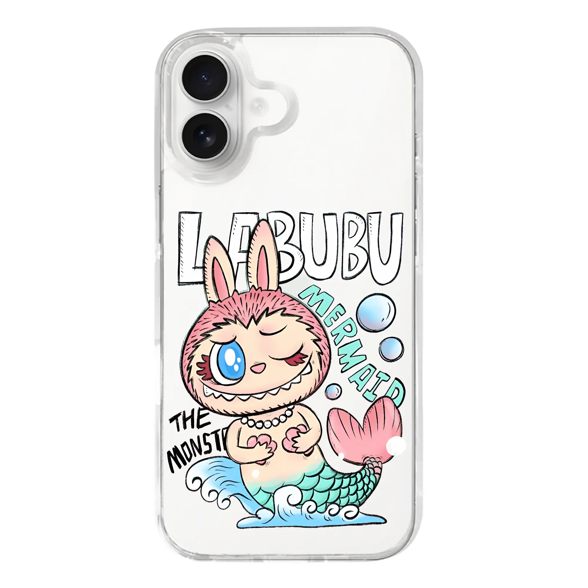 ラブブ グッズ モココ - iPhone 17シリーズ 透明スマホケース – 薄型・耐衝撃・精密フィット保護カバー